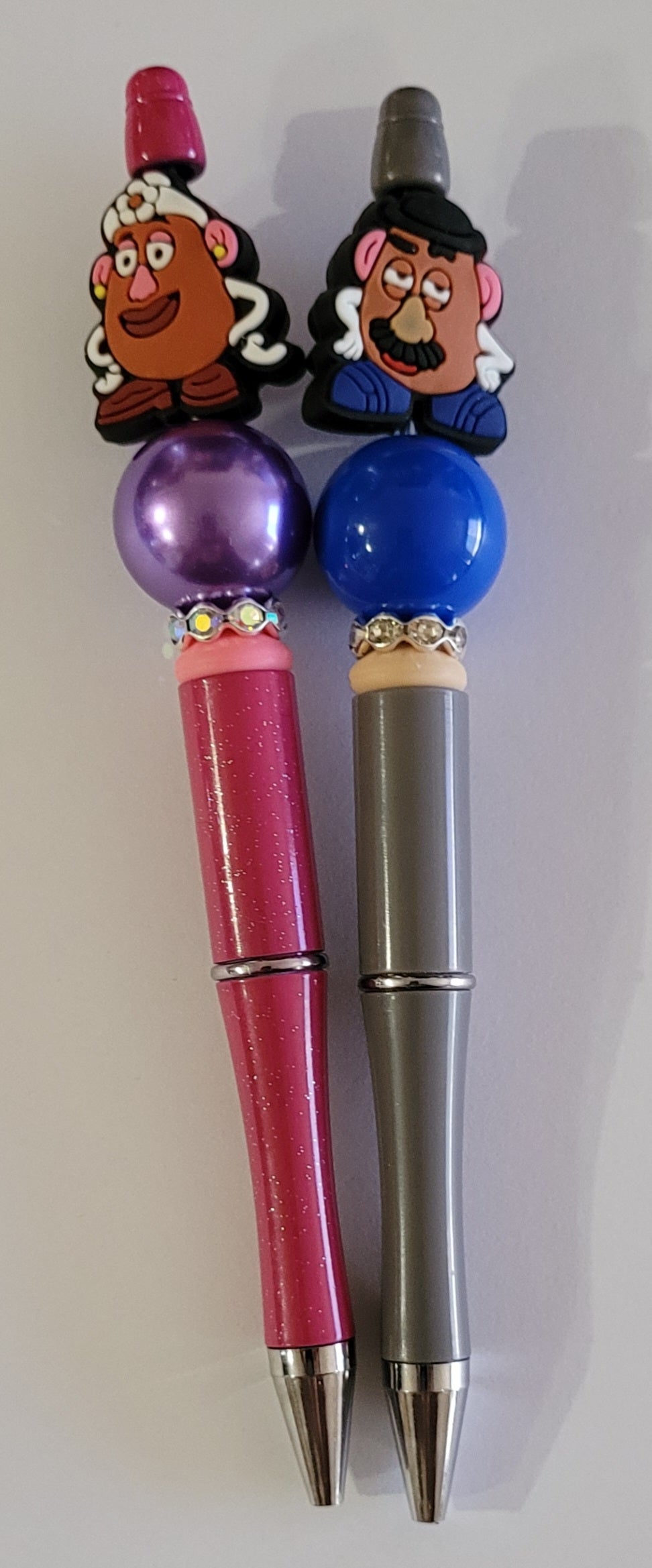 Mr & Mrs Spud Beaded Pen Set