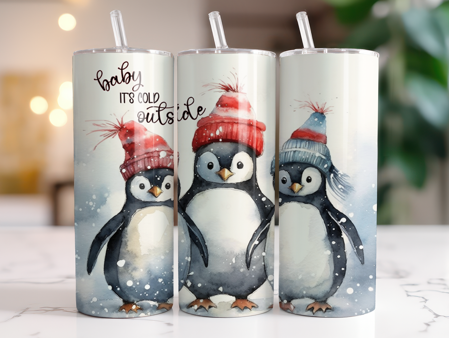 Baby Penguin Trio 20 oz Tumbler