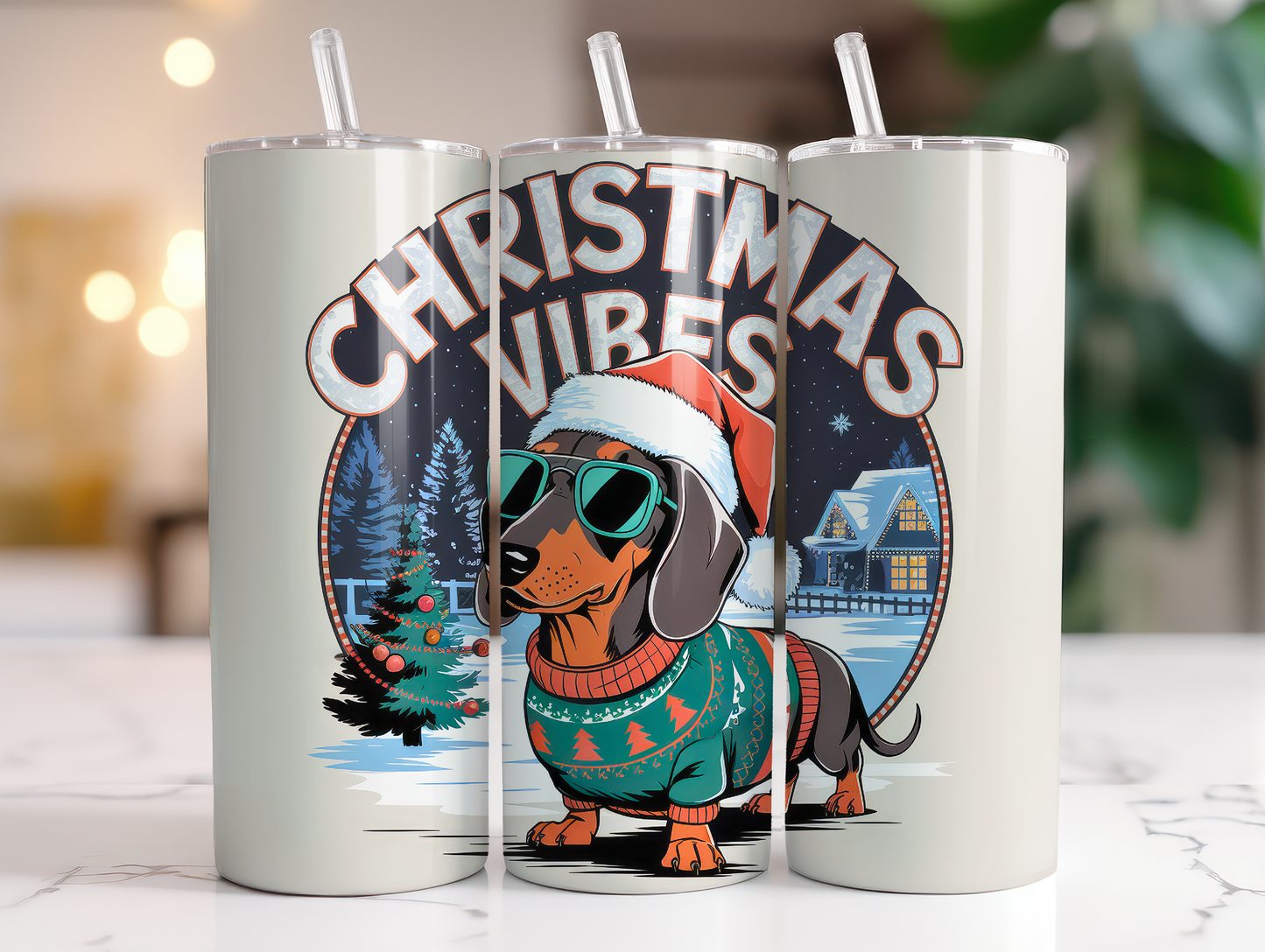 Christmas Vibes 20 oz Tumbler