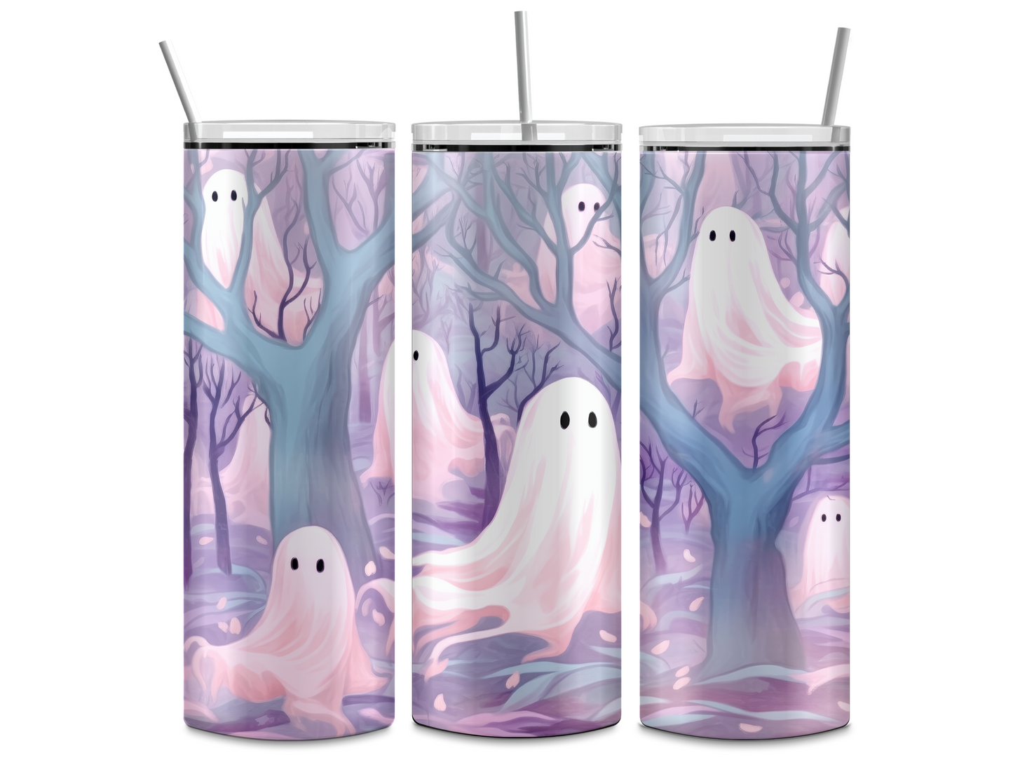 Pastel Ghosts- 20oz Skinny Stainless Steel Tumbler