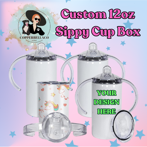 Custom Tumbler Box - 12OZ SIPPY CUP TUMBLERS