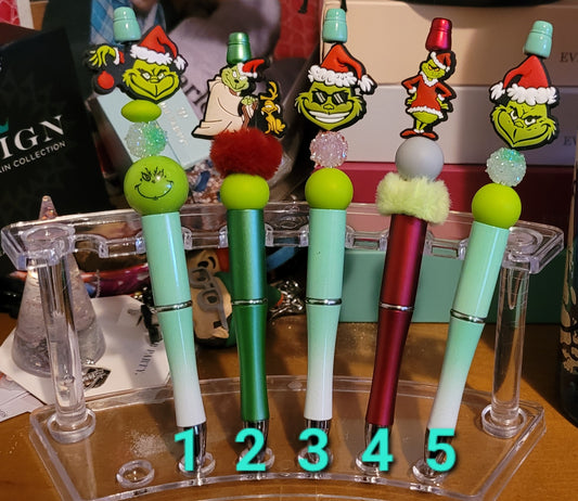 Grinchmas Beaded Pens